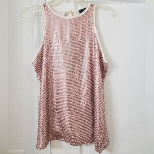 Blush Pink Sequin Tank Top from the Limited NWT